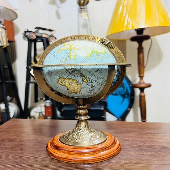 Handmade Brass Embossed Armillary Globe Unique Home  Office Decor