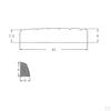 43mm Pre-slotted Brass Nut for Electric Guitar
