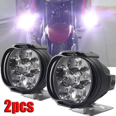 2 Stücke 6 LED Zusatzscheinwerfer für Motorrad Scheinwerfer Lampe Fahrzeug 6LED Zusatzscheinwerfer Helligkeit Elektroauto Licht