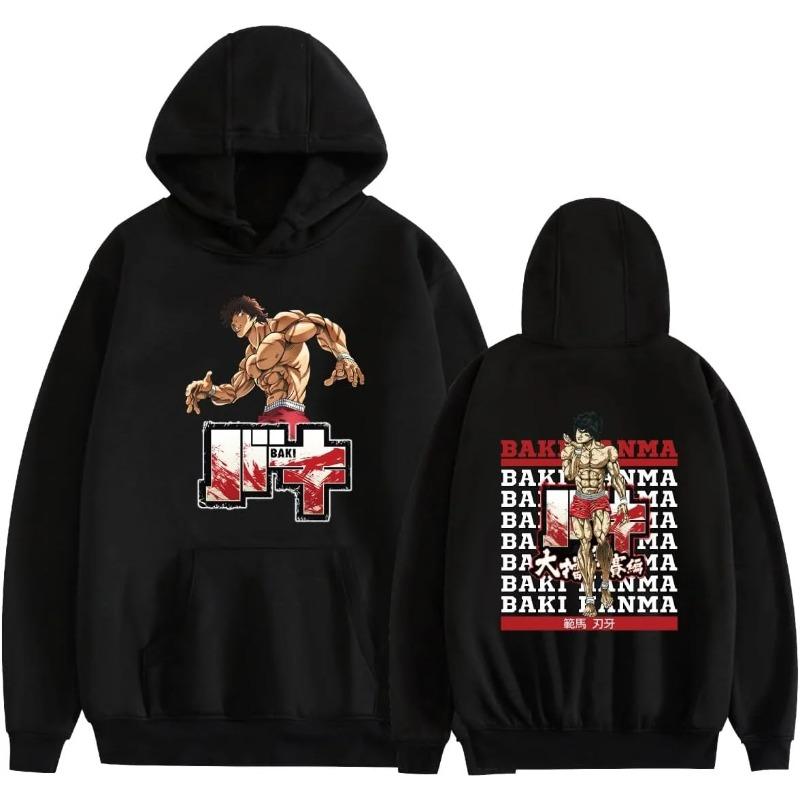 Anime Baki Hanma Yujiro Autumn Winter Fashion Hoodie 3D Japanese Cosplay Sweatshirts Pullover Hooded Sweater for Adult Men Women