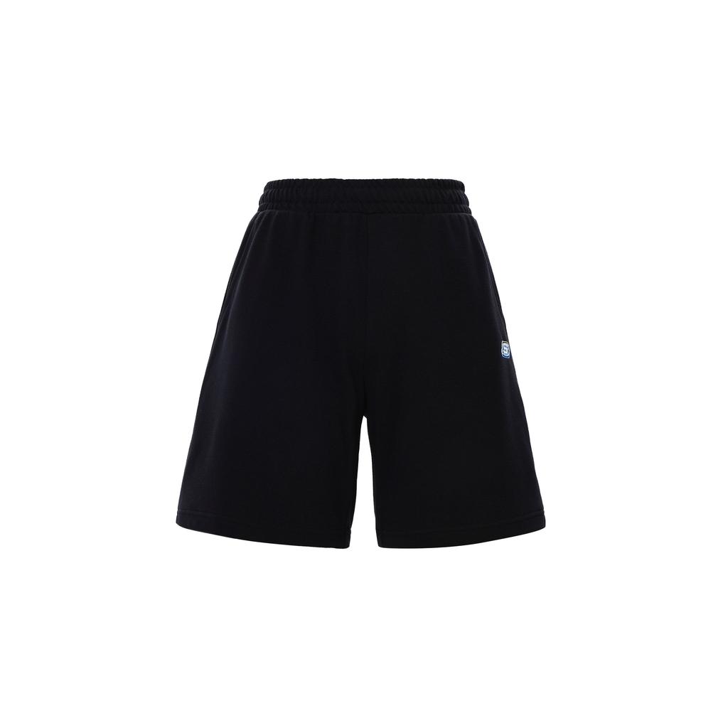 Skechers Solid Color Breathable Comfortable Sports Shorts Women Shorts Carbon-Black L223W136-0018