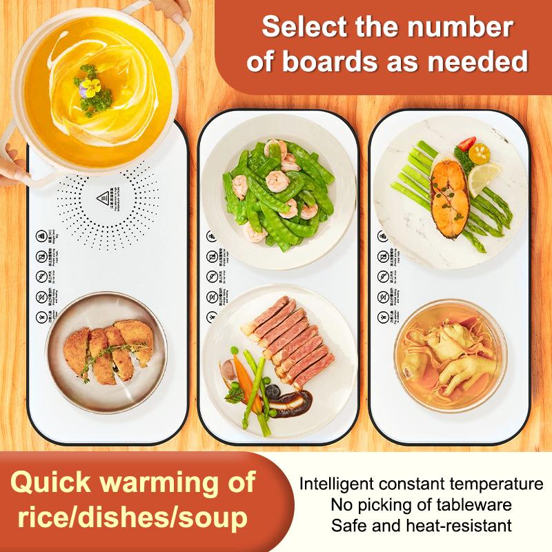 Wielofunkcyjna Elektryczna Taca Podgrzewająca Jedzenie Stała Temperatura Ciepły Talerz Szybkie Ogrzewanie Pełnej Powierzchni Ciepłe Potrawy