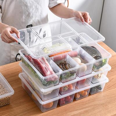 Crisper Multi Compartments Classification Storage Transparent Dustproof Large Capacity Snack Box Snack Container