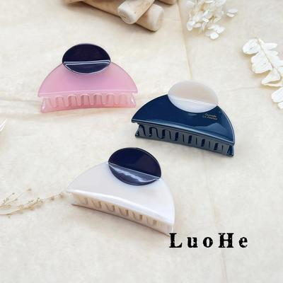 Luohe Jewelry High-End French Light Luxury Acetate Hair Claw Clip