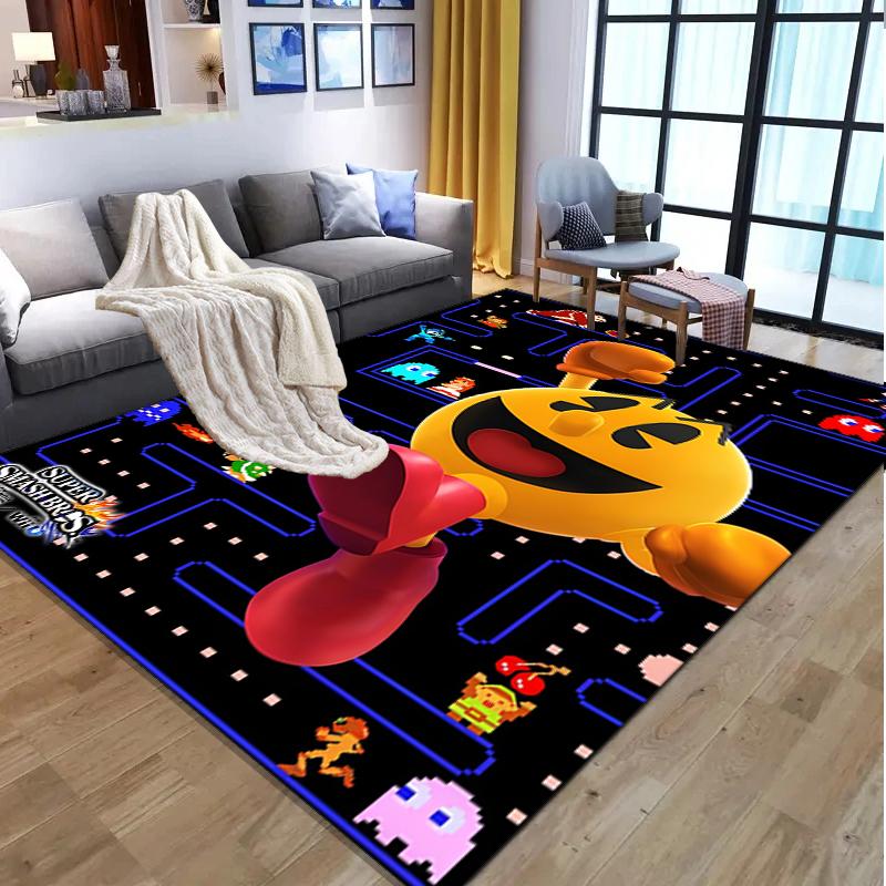 PAC Pattern Rug, Indoor/Outdoor Mat, for Picnic, Gameroom, Bedroom, Office, Living Room, Home Decor Carpet, Birthday Gift