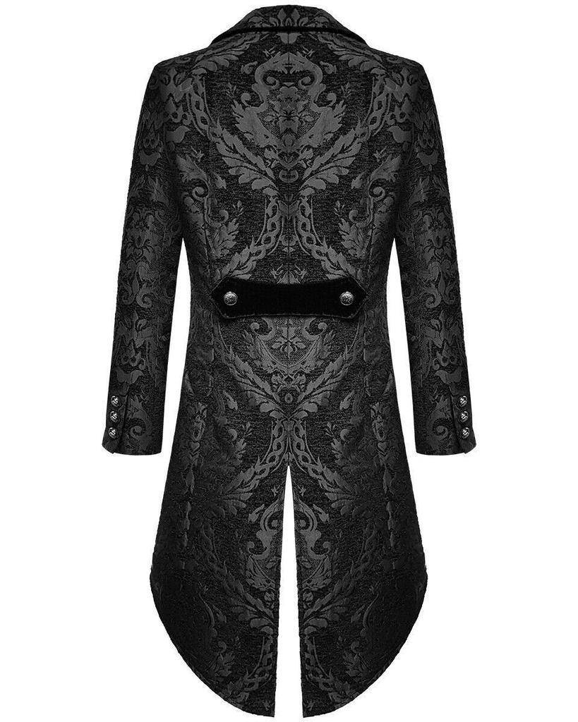 Herren Steampunk Viktorianisch Jacke Gothic Frack Kostüm Vintage Mantel