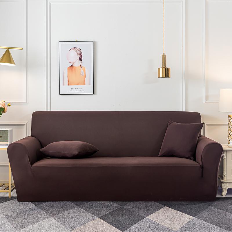 Einfarbige Sofabezüge für Wohnzimmer Elastischer Stretch Stuhlbezug Couchbezug 1/2/3/4 Sitzer Eck-L-Form Sofa Benötigt 2 Stück kaufen