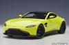 AUTOart Aston Martin Vantage 2019 Metallic Lime Black Roof Finished Model 70279 1/18 Green/Carbon