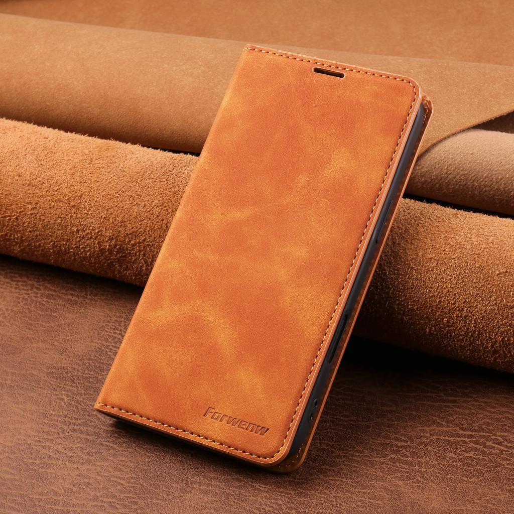FORWENW For iPhone Air Wallet Case Magnetic Absorption Leather Flip Phone Cover with Stand
