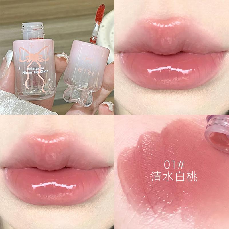 Hllr Mirror Water Gloss Lip Gloss Non Stick Long Lasting Moisturizing Lip Gloss