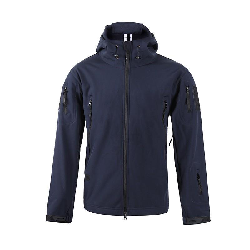 Men Waterproof Camo Fleece Softshell Cycling Jacket Outdoor Windproof Warm Coat