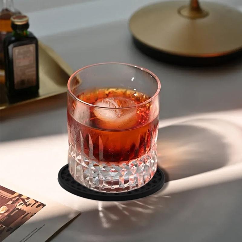 Food Grade Pentagon Coaster Dishwasher Friendly Cup Pad Decorative Home Essential Easy Cleaning Table Accessory