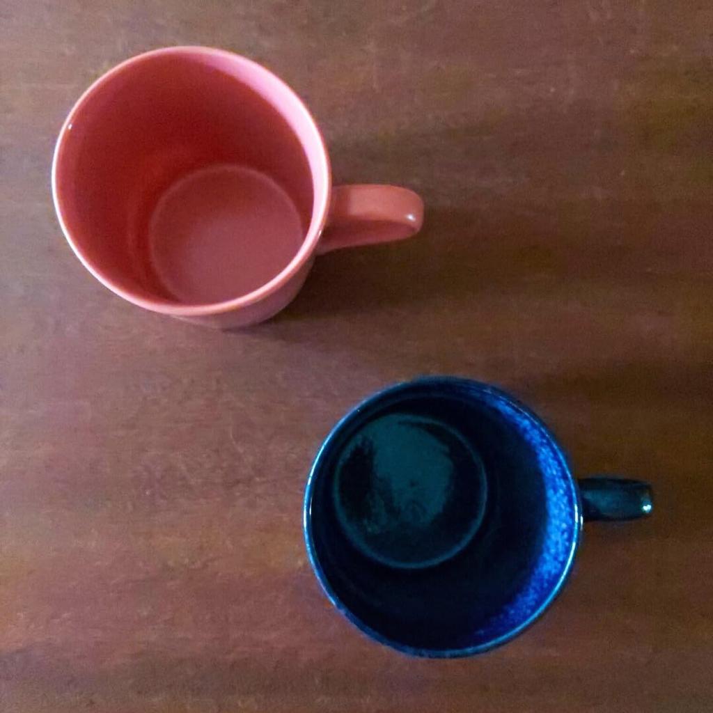 Den stora vågen vid Kanagawa rosa och Mino lätt japansk servis Ukiyo-e mugg, design, blå, keramik, (blå, ca. 350cc)