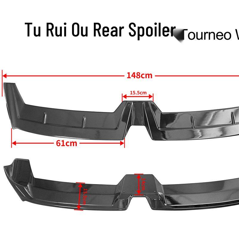 Ford Tourneo Custom No-Drill Roof Spoiler Tail Wing Accessory