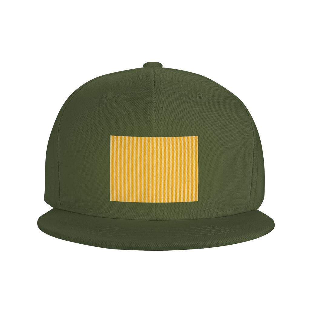 Striped Vertical 2 Yellow Baseball Caps Snapback Fashion Baseball Hats Breathable Casual Casquette Outdoor for Unisex