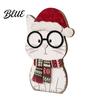 Small Wood Christmas Rustic Farmhouse Decor Cute Cat Tabletop Ornaments Wooden Kitty Figurine Creative Stocking
