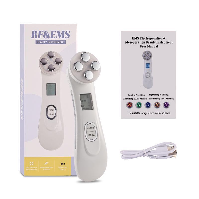 EMS Microcurrent LED Rejuvenation Device: Needle-Free Electroporation & RF Beauty Tool