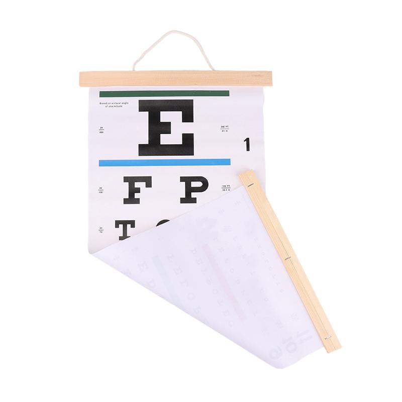 3Pcs/Pack Eye Charts Non-Reflective Visual Acuity Test Wall Chart Eye Exams For Hospital Home Kids Vision Schedule 22X11 Inches
