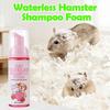 Shampoo per Conigli 60ml Mousse Detergente Senza Risciacquo per Porcellini d'India Schiuma Detergente per Piccoli Animali per Ricci Hamster Planeatori dello Zucchero