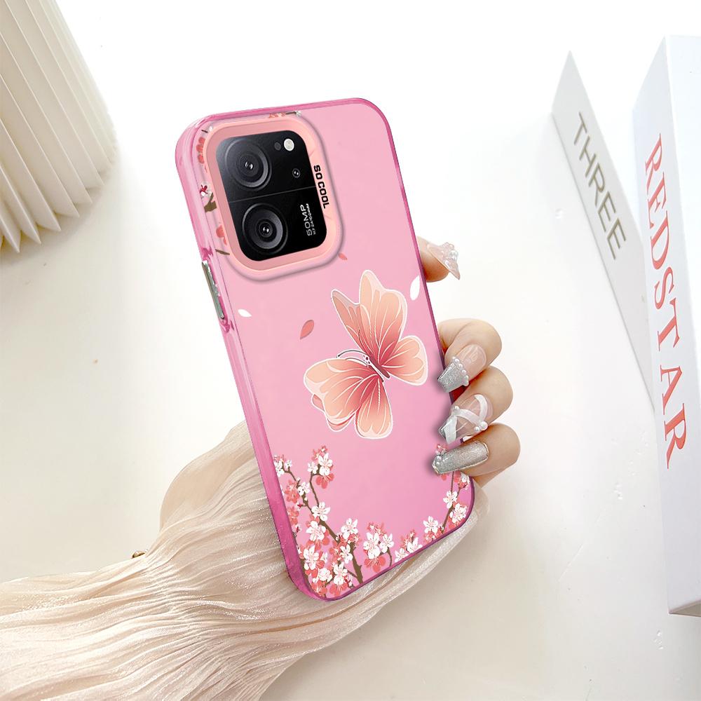 Custodia rigida antiurto anticaduta con motivo dipinto, argento colorato, doppia faccia, per telefono Xiaomi Redmi Poco