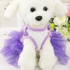 Hundekleid mit Rüschenrock und dekorativer Schleife für kleine Haustiere Bequemer weicher Stoff Ärmelloses Design Geeignet für den täglichen Gebrauch und besondere Anlässe