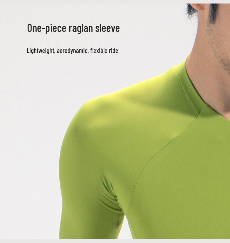 Lampara 2024 Eco-Friendly Men's Cool Cycling Jersey – Sweat-Wicking, Long Sleeve & Road Bike Ready