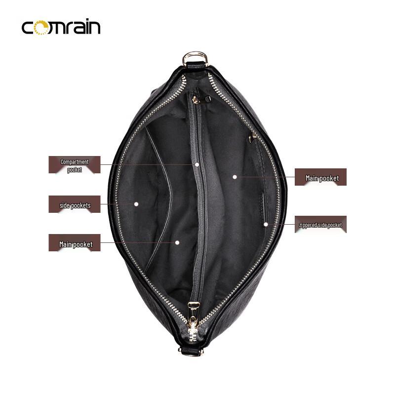 COMRAIN Women's Leather Hobo Shoulder Bag