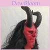 Máscara de Látex do Hellboy Para Halloween e Natal Festa de Fantasia de Terror Decoração