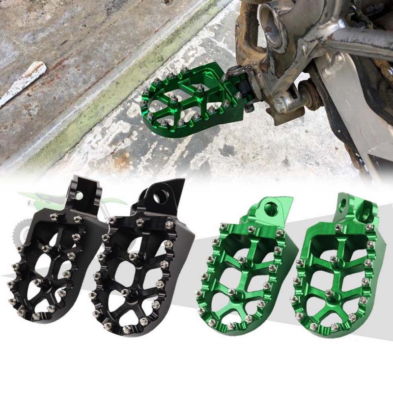 Anti-Slip Front Footpegs for Kawasaki KX65/80/85/100 Off-Road Motorcycles