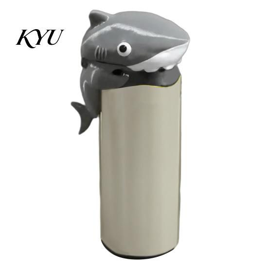 Shark Can Lid Portable Soda Cover, Shark/Dinosaur/Frog/Hippo/Elephant Shape, Durable Reusable Drink Plastic Dustproof Protector for 375ml Beverage