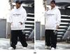 Ace Flag Los Angeles Long Sleeve Hoodie and Oversized Size XL Men's Pile-Lined Sweatpants, Silhouette, White, (2L/LL), AF-SE-PA-015
