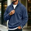 Men's Casual Quarter-Zip Long Sleeve Sweatshirt