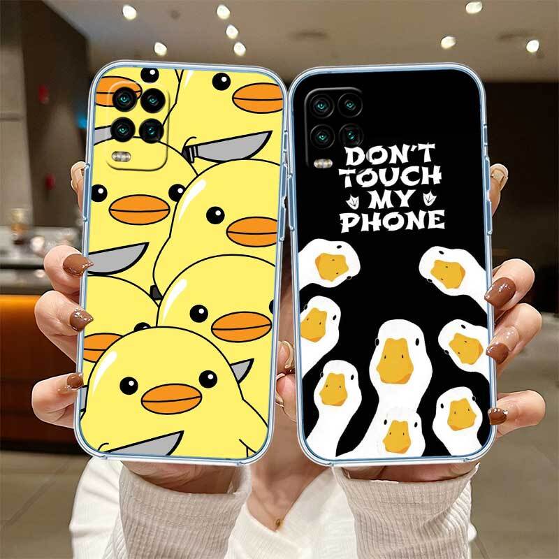 DUCK Cartoon Phone Case for Motorola Edge 20 30 S30 40 50 Fusion Lite Plus Pro Ultra Neo One Action Zoom Hyper Power Macro Vision