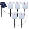 Solar-Powered Halloween Pumpkin Skeleton Ground Lights - Waterproof Outdoor Garden Decor