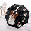 1 PC Automatic Folding Umbrella - Bernese Mountain Dog2 Pattern, Portable & Foldable Design with 8 Ribs, Christmas Birthday Gifts