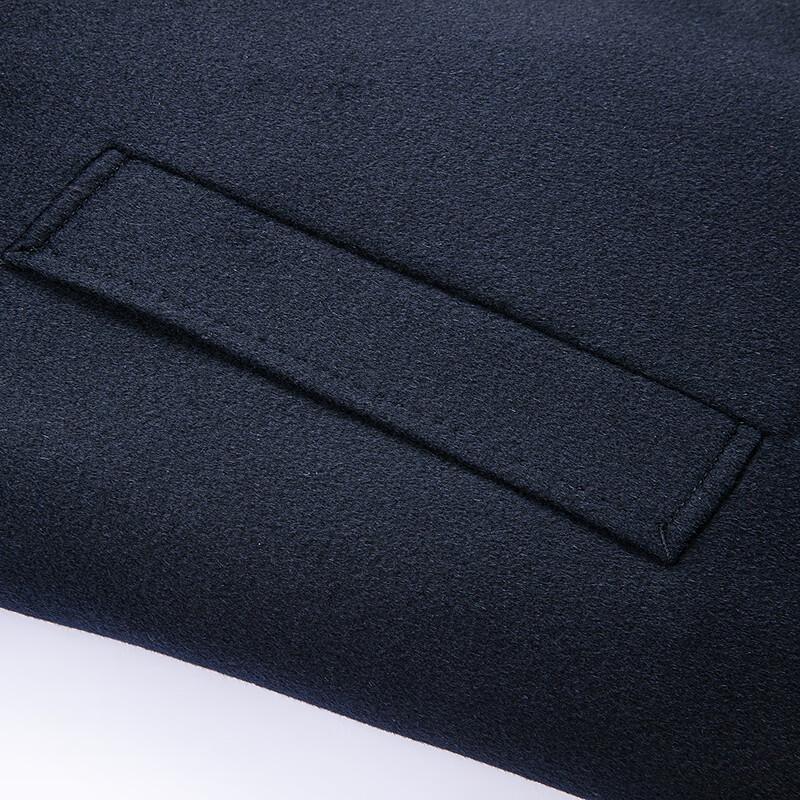 FAPAI Men's Business Cashmere Wool Blend Long Coat