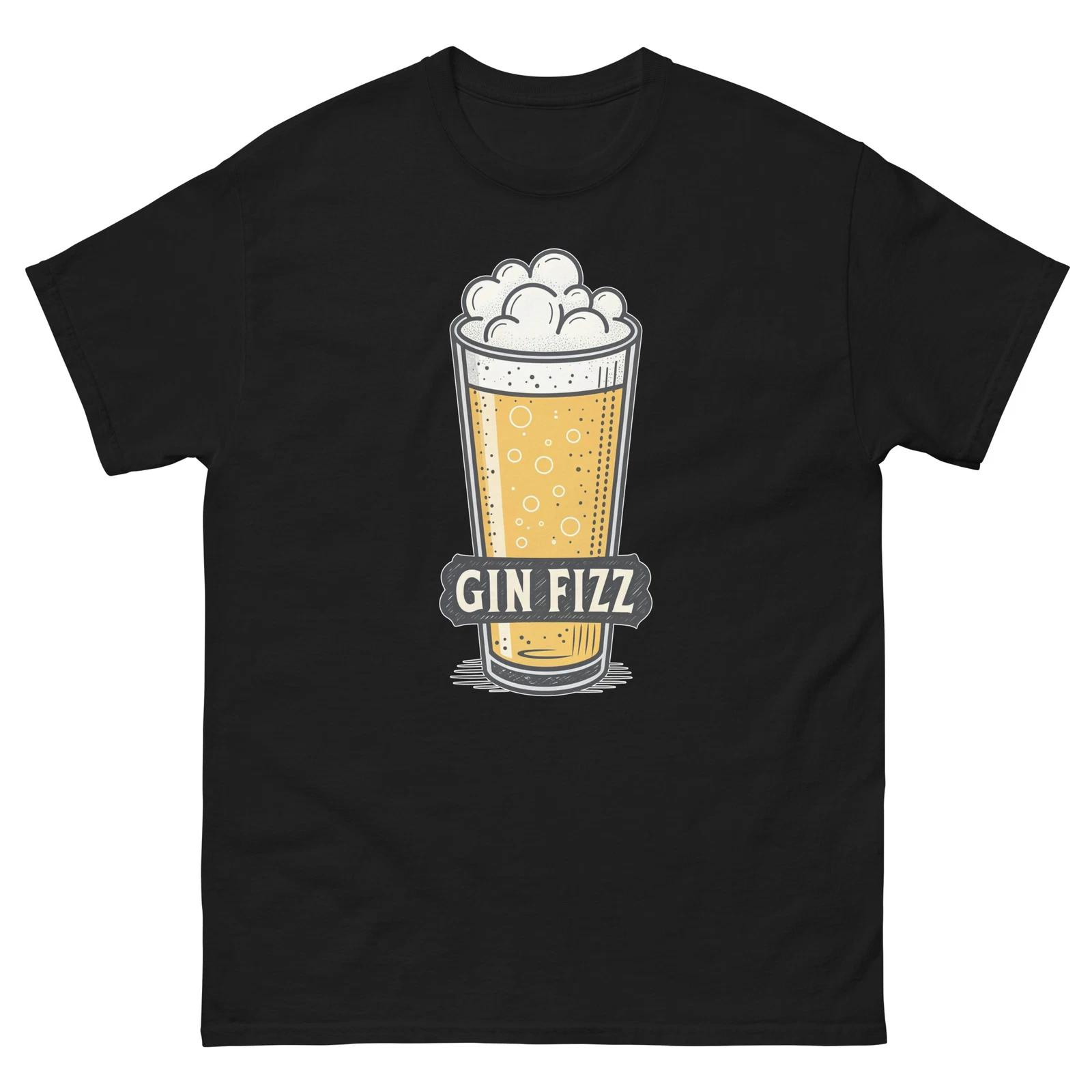 Gin Fizz Drink Delicious Popular Beverage T-Shirt M
