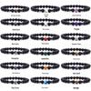 8mm Matt-Schwarzer Vulkangestein und Bernstein Verwitterter Stein Yoga-Armband für Frauen