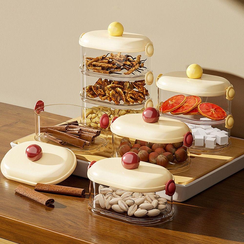 Sealed Spice Organizer Plastic Food Containers Practical Fresh-Keeping Box  Kitchen