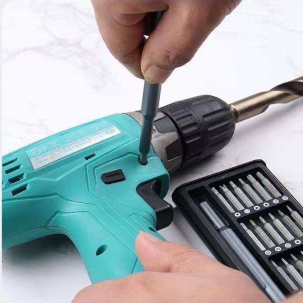 Set Screwdriver 25 In 1 With 24 Piece Mini Pocket Screwdriver Small Repair For Kits Magnetic Screw Driver Aluminum Alloy Handle