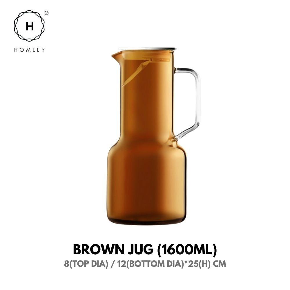 Homlly Qutto Boro Water & Juice Carafe Jug & Cups (X2PCS)