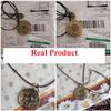 Russian Amulet Necklace Pendant Retro Vintage Protect Charm Talisman Powerful Wealth Success Health Luck Jewelry Unisex Men Women PU Leather Alloy