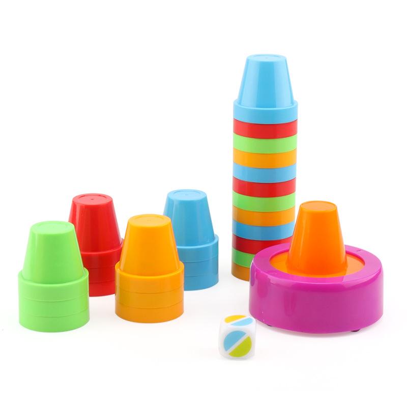 Cross-Border Children's Stacking Cup Puzzle Game: Colorful Brain Training & Early Education Toy