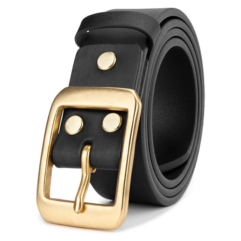 Niudangjia Men's First Layer Cowhide Pin Buckle Belt