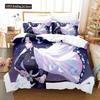 3D Print Kochou Shinobu Bed Anime Demon Slayer Bedding Set 200x200 Teens Boys Twin Single Queen King Full Duvet Cover Sets