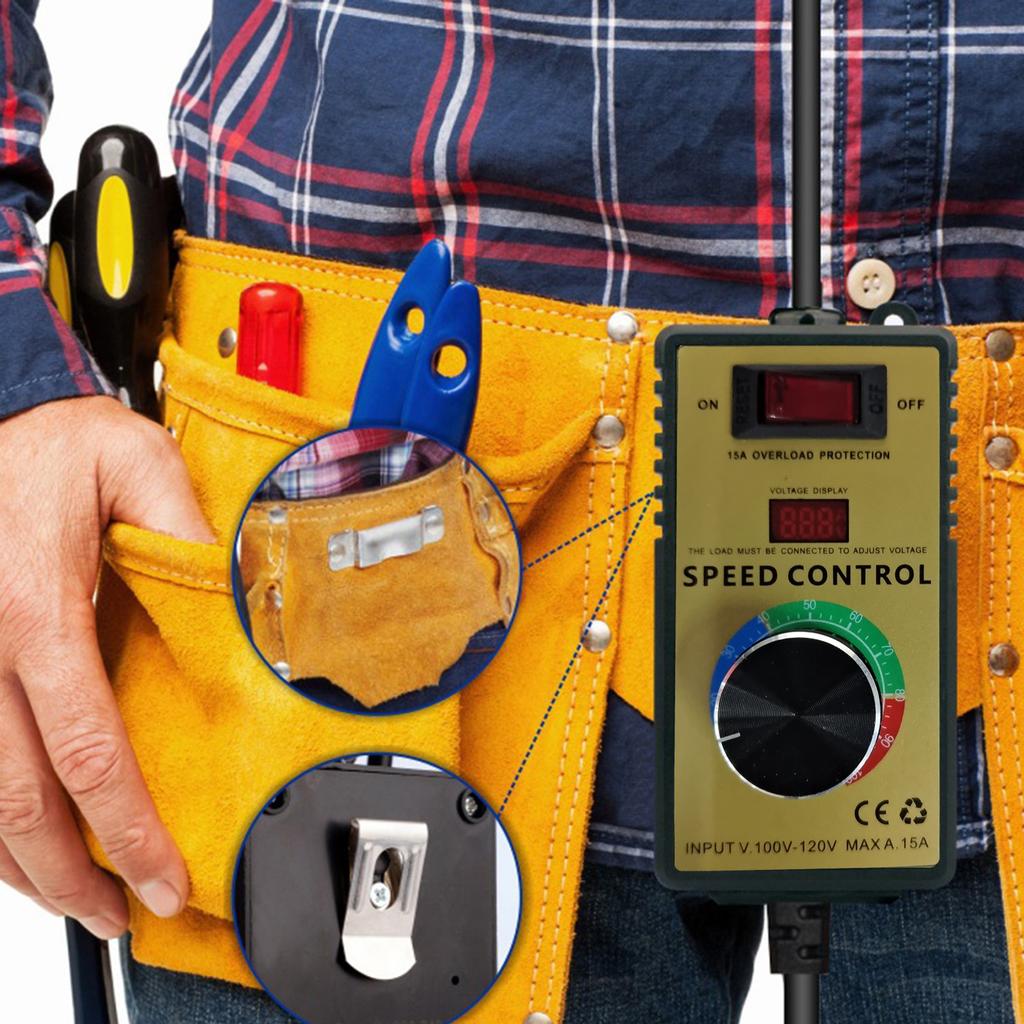 Motor Speed Controller with Overload Protection Electronic Voltage Regulator 110V Variable Speed Controller Enduring