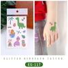 Ruikalong Glitter Animal Tattoo Stickers for Kids - Cartoon Dinosaurs, Water Transfer