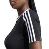 AdidaS Three StripeS Baby Tee Women S Short Sleeve Iu2532