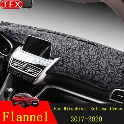 Flanell Armaturenbrett Abdeckung Pad Für Mitsubishi Eclipse Cross 2017- Anti-Rutsch Matte Sonnenschutz Dashmat Armaturenbrett Teppich