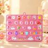 26-Key Decompression Button Transparent Cute Design Mini Keyboard Pendant Simulation Keyboard Keyboard Keychain